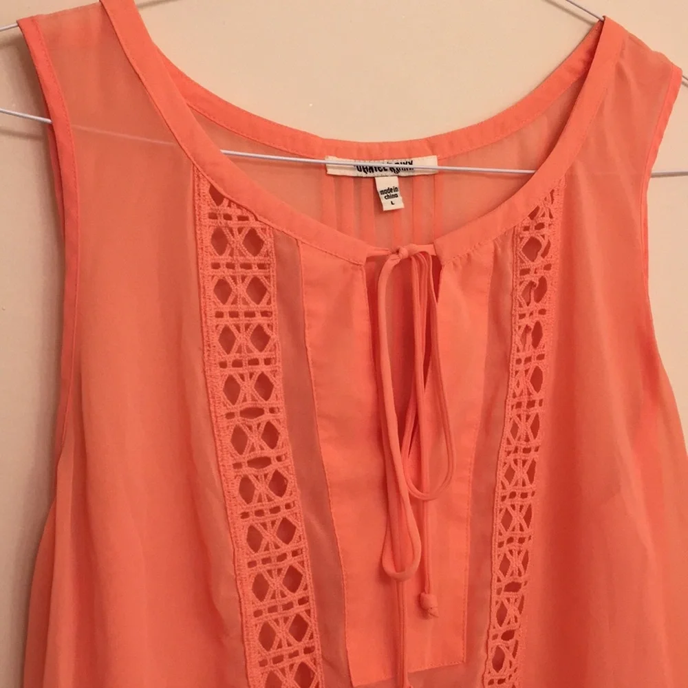 EUC Sleeveless sheer Blouse / Loose fit - Picture 1 of 14